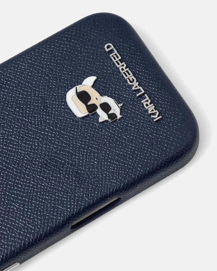Karl Lagerfeld suni deri telefon kılıfı iPhone 17 Pro