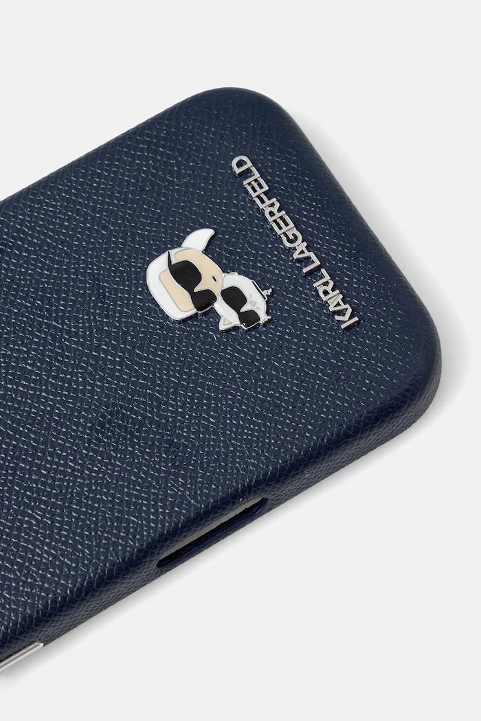 Karl Lagerfeld suni deri telefon kılıfı iPhone 17 Pro