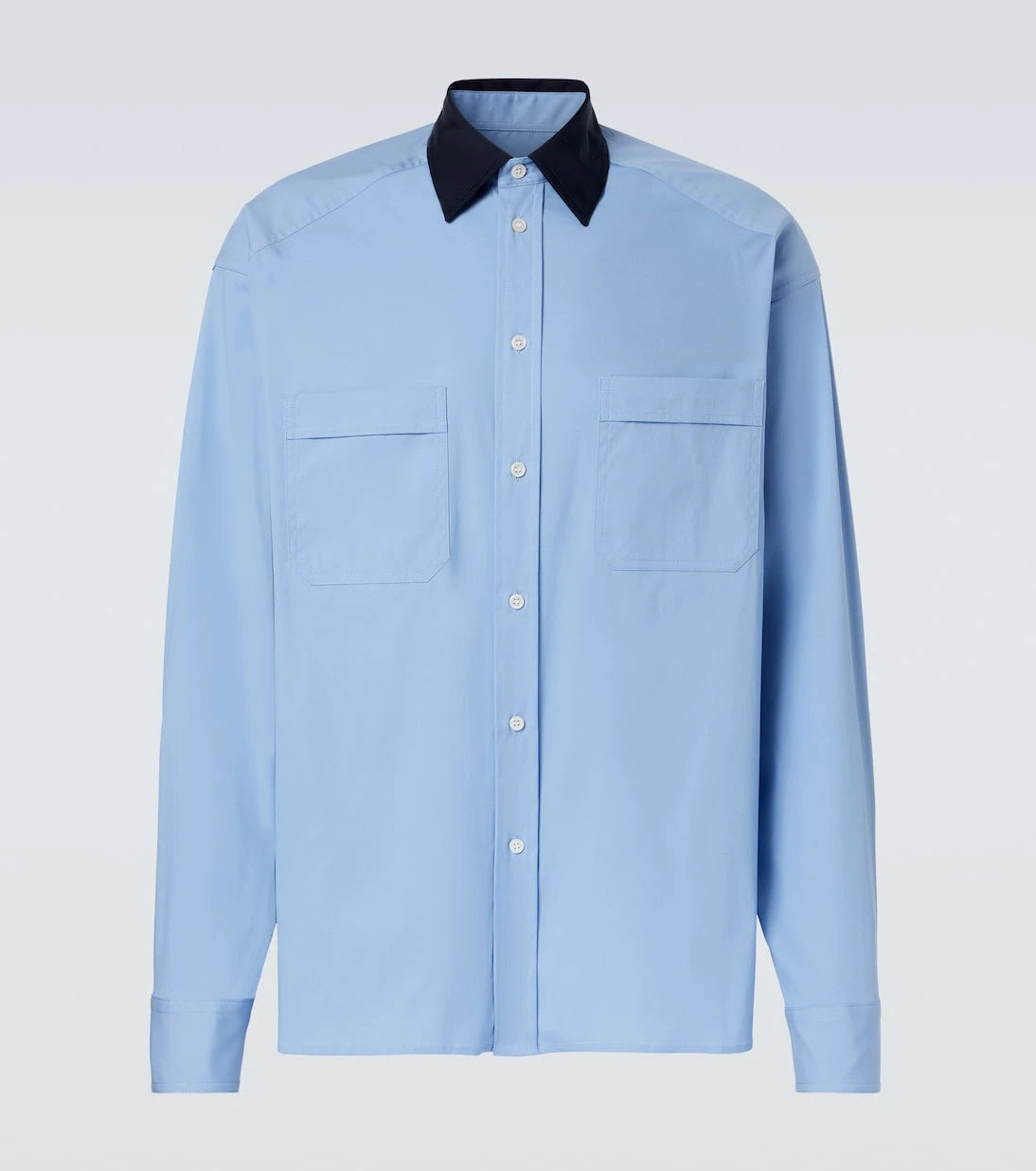 Plan C - Cotton-blend poplin shirt