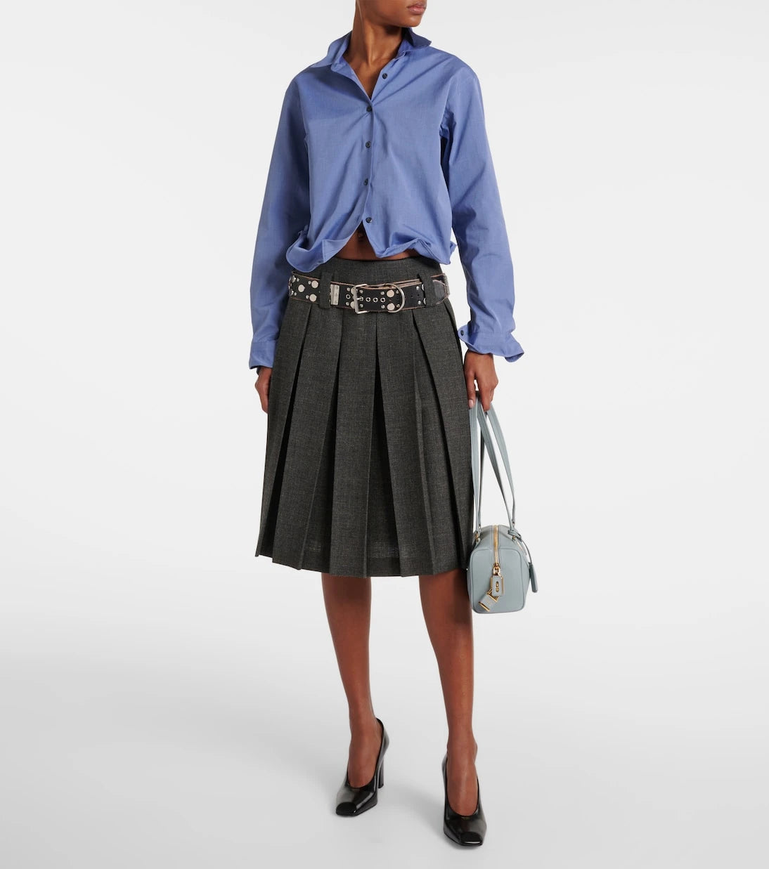 Prada - Medium leather shoulder bag
