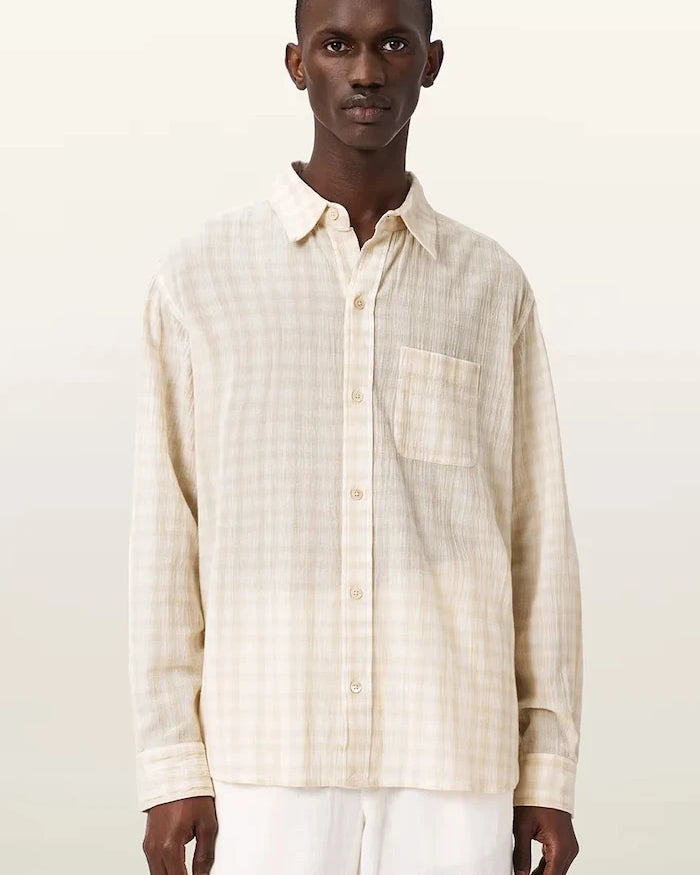 AllSaints Erkek Pamuklu Gömlek TOYA