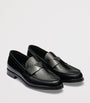 Brushed Leather Loafers
