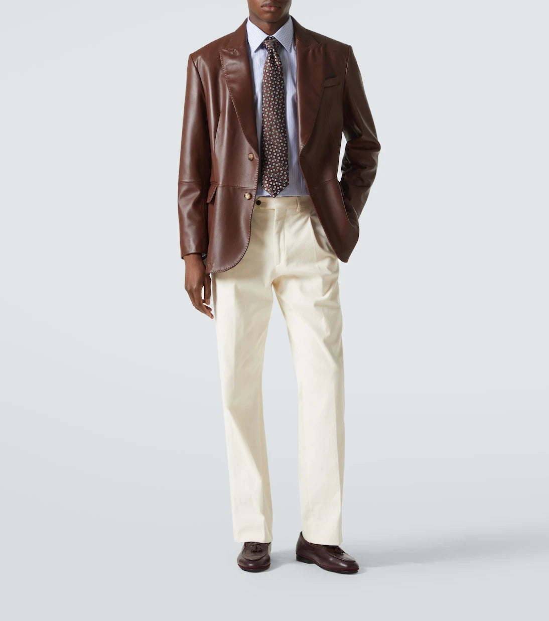 Charvet - Striped cotton poplin shirt