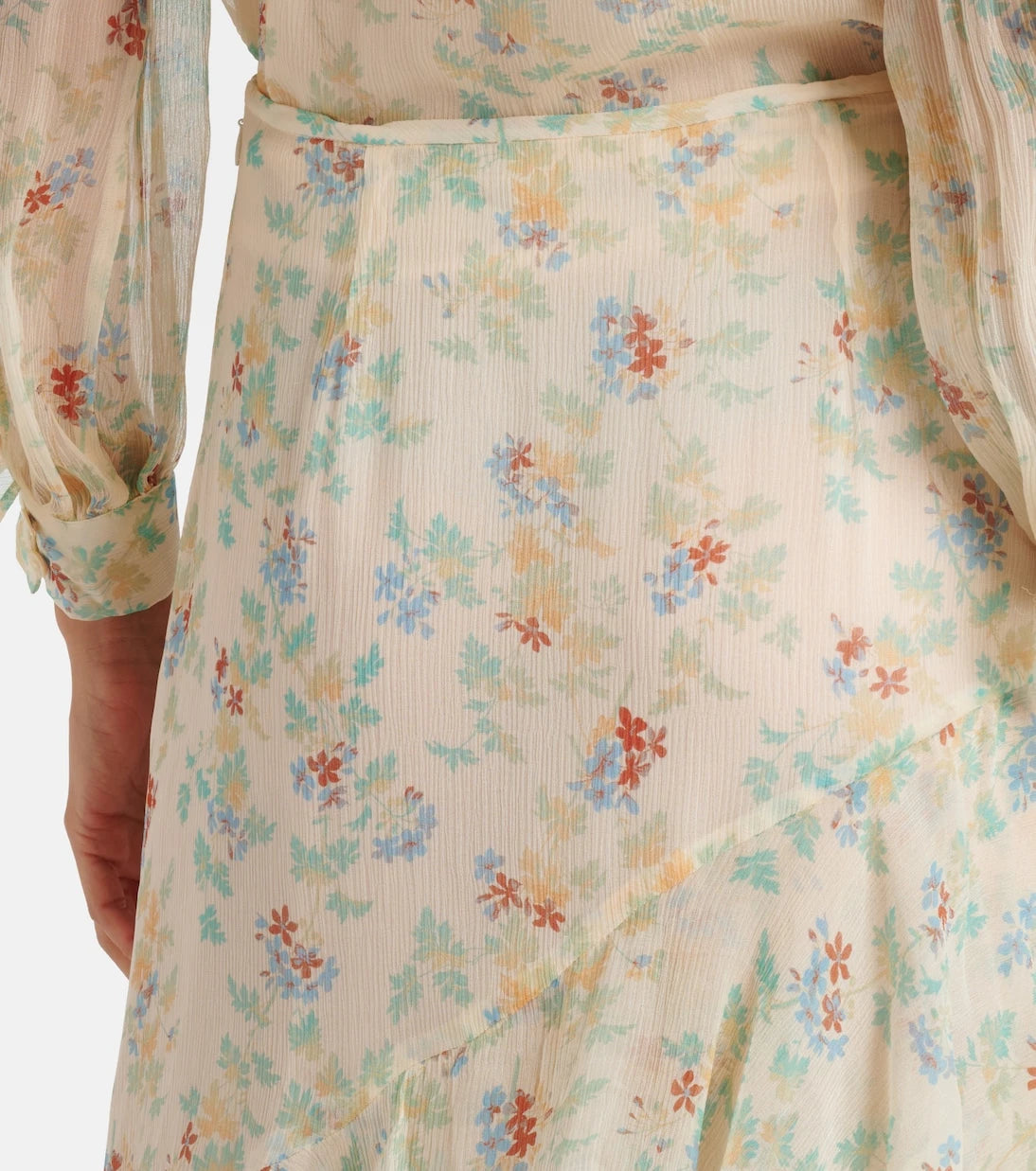 Ulla Johnson - Meadow floral silk chiffon midi skirt