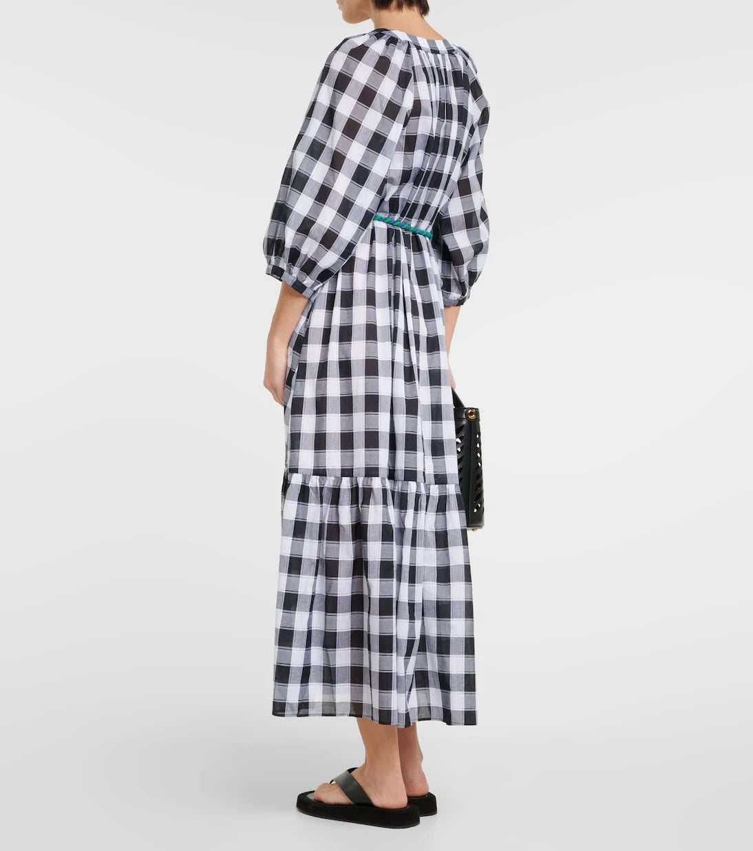 Eres - Chess printed cotton midi dress