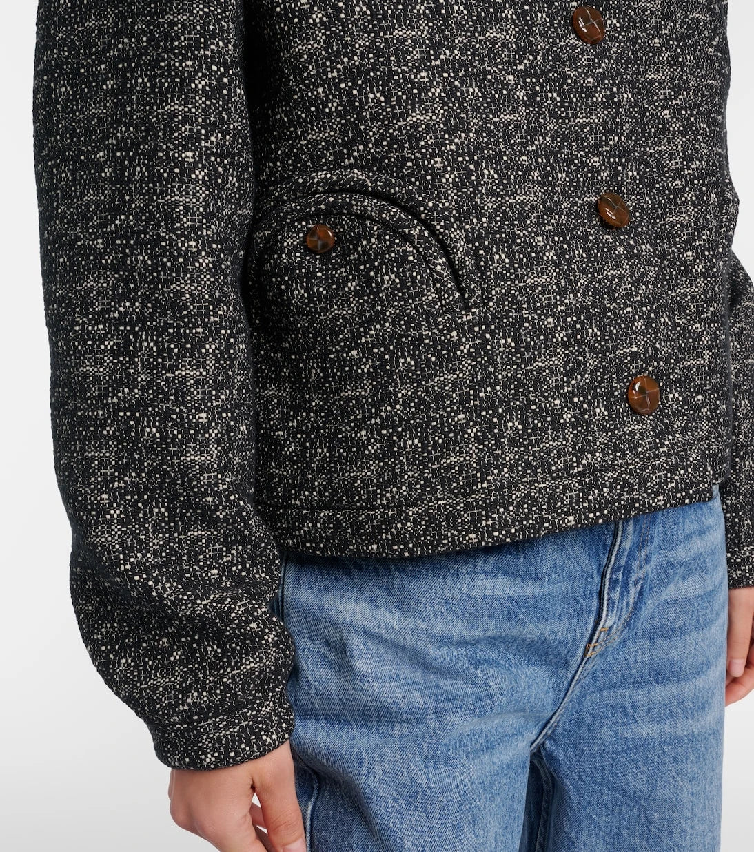 Blazé Milano - Antalya mélange cotton-blend jacket