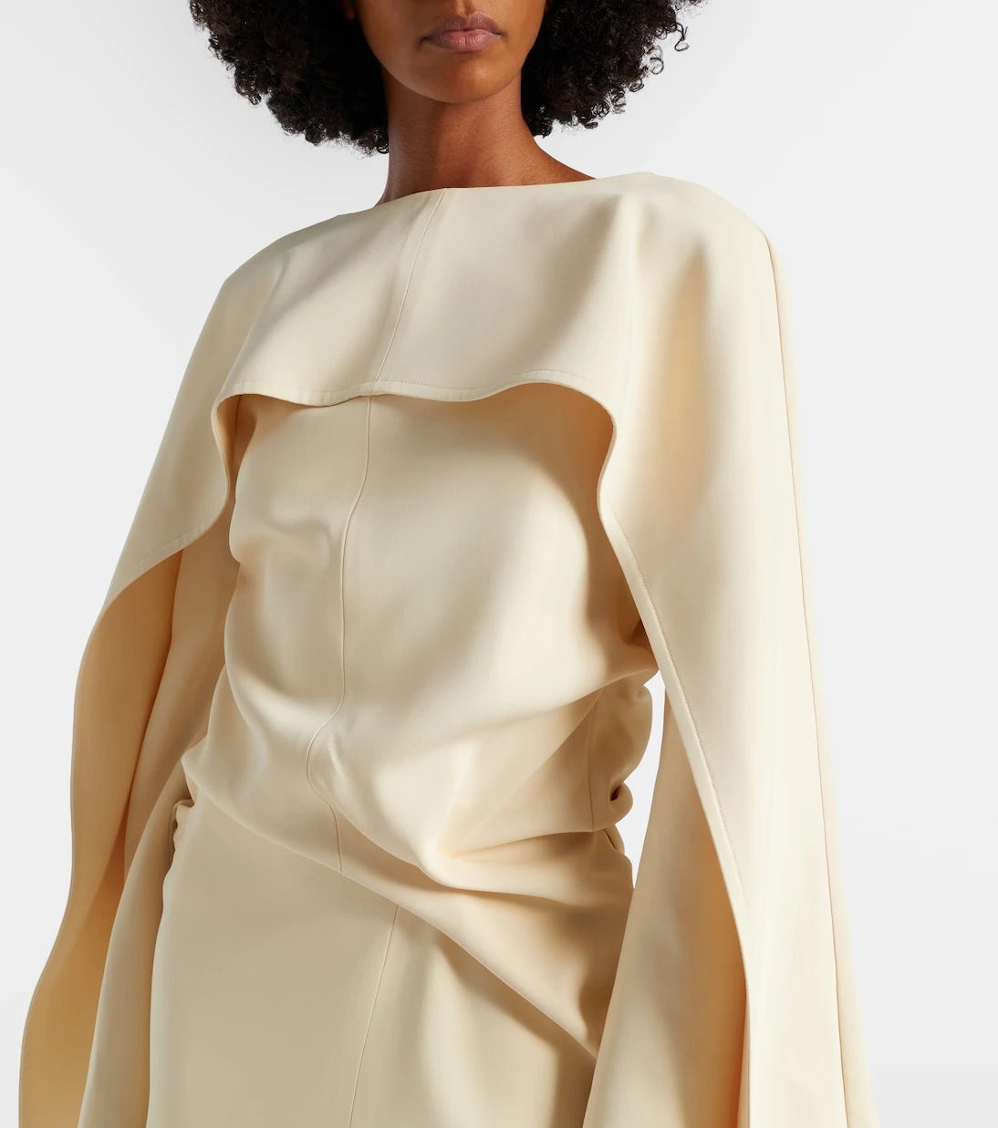 Khaite - Draped crêpe maxi dress