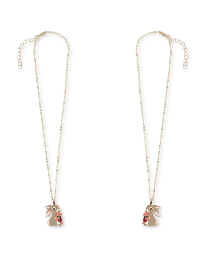 Konges Sløjd BUNNY BESTIE NECKLACE Çocuk Kolyesi (2 adet)