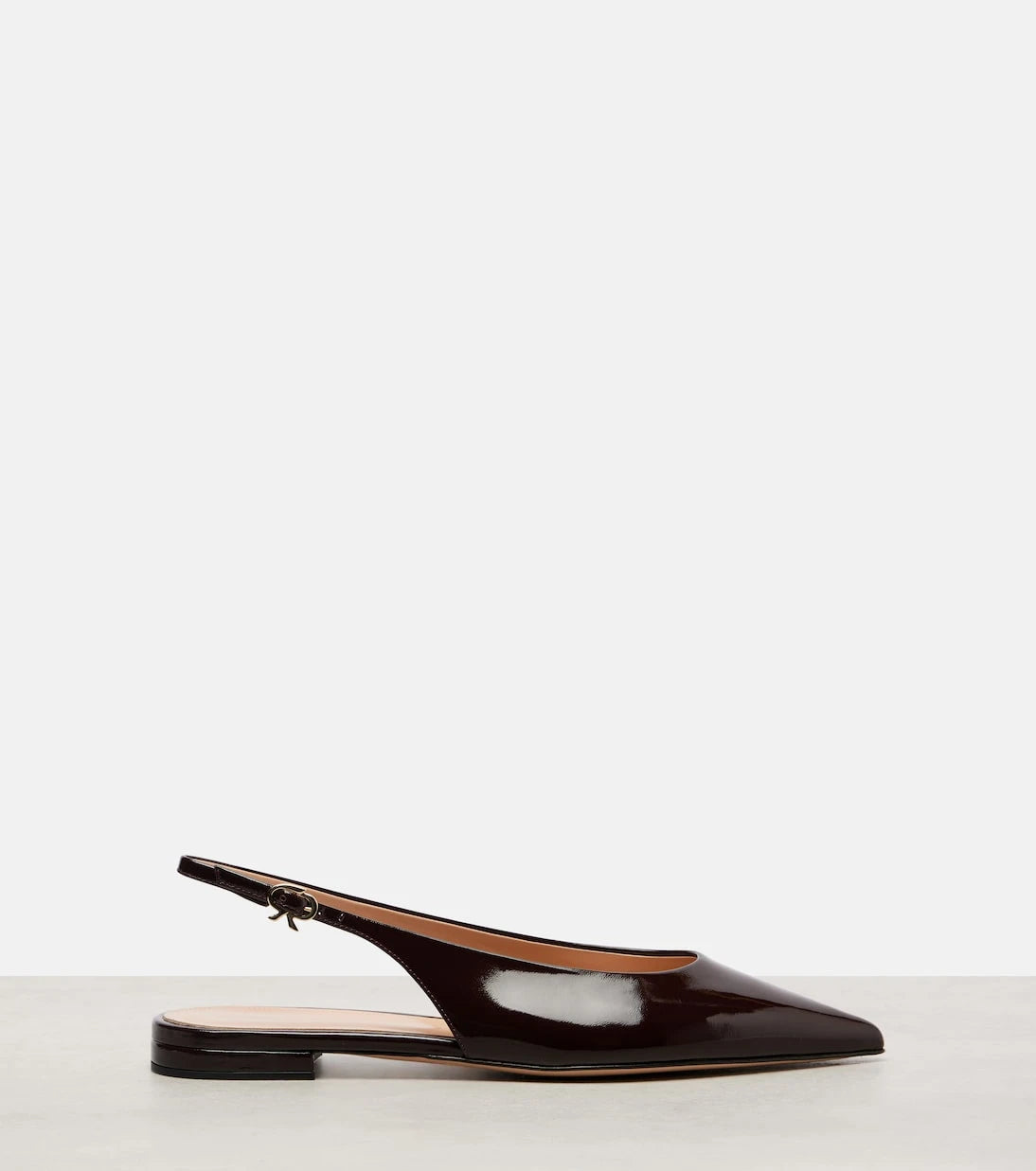 Gianvito Rossi - Robbie leather slingback flats