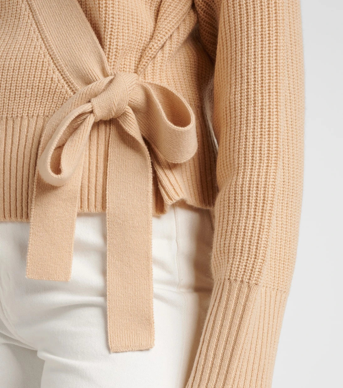 Jardin des Orangers - Wool and cashmere wrap cardigan