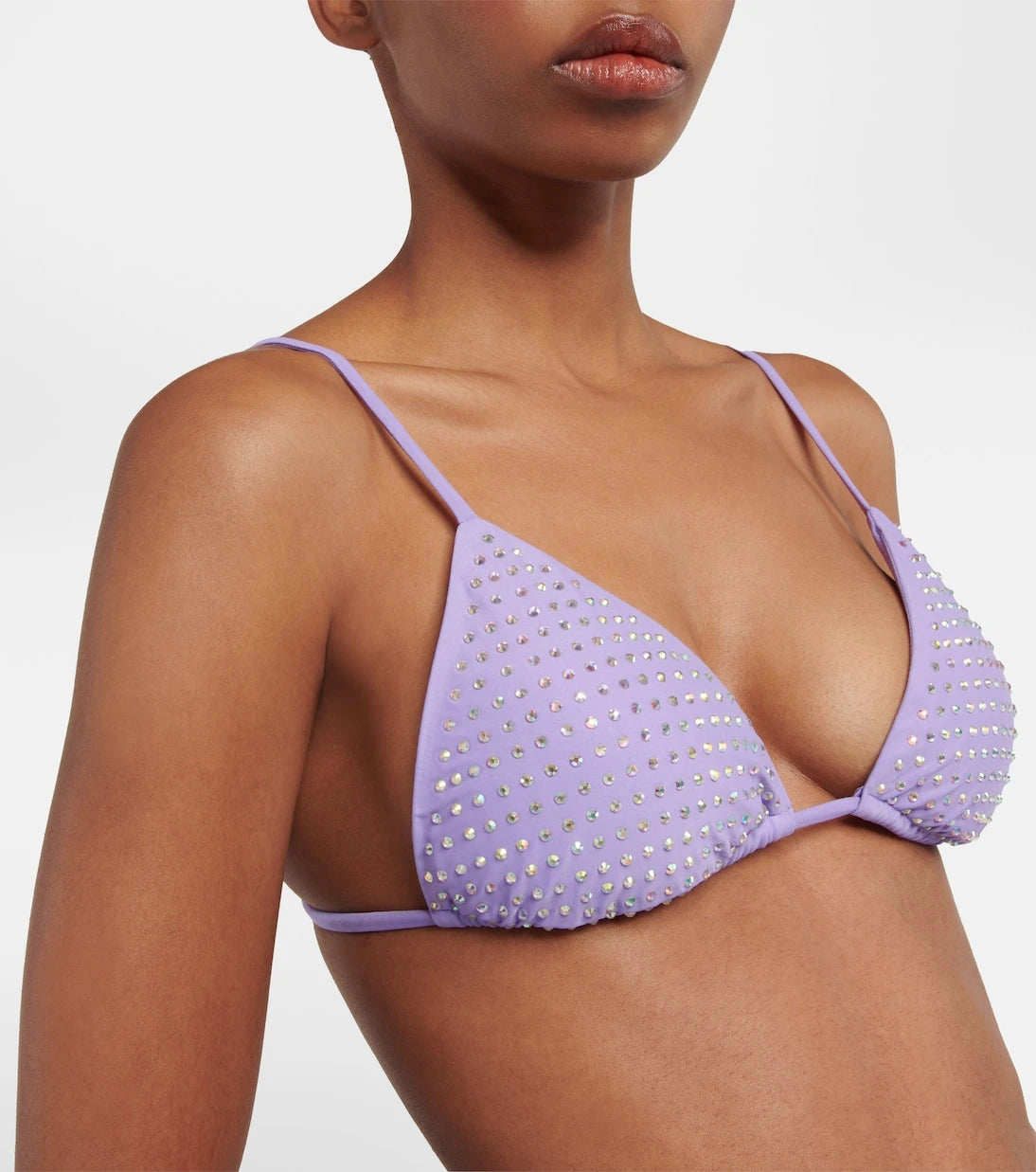 Self-Portrait - Embellished bikini top