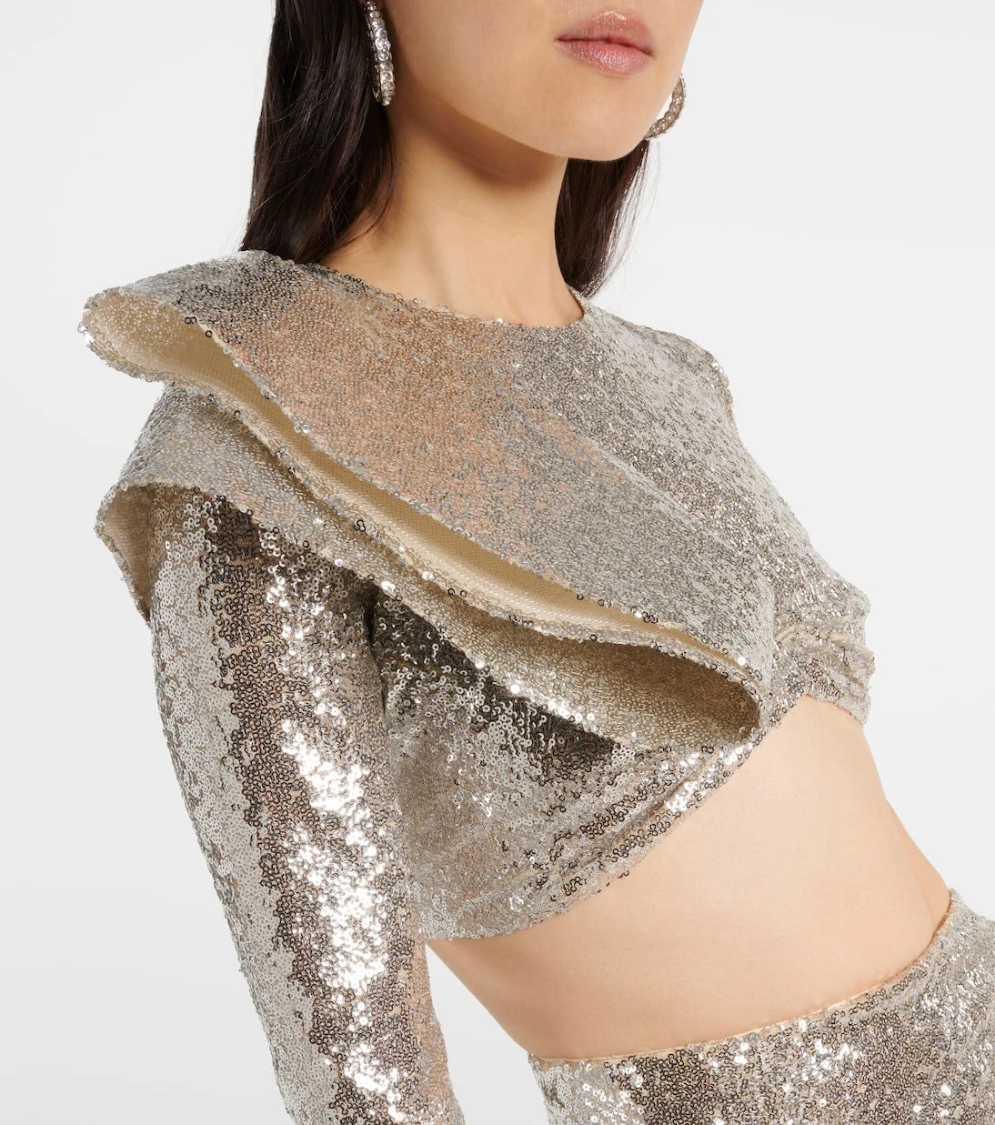Maticevski - Sequined crop top