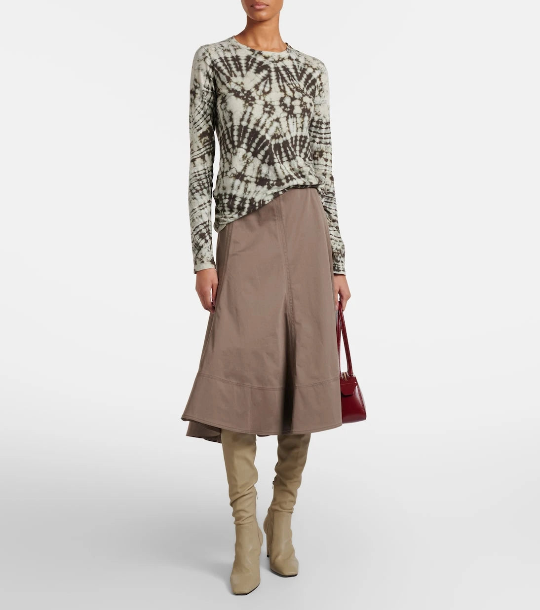Proenza Schouler - Mia tie-dye cotton jersey top