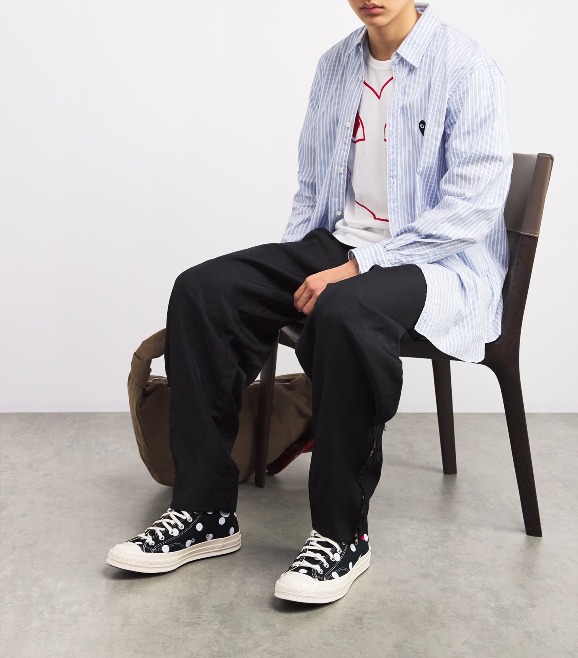 Comme Des Garçons Play x Converse Polka Dot Heart Chuck Taylor All Star '70 High-Top Sneakers