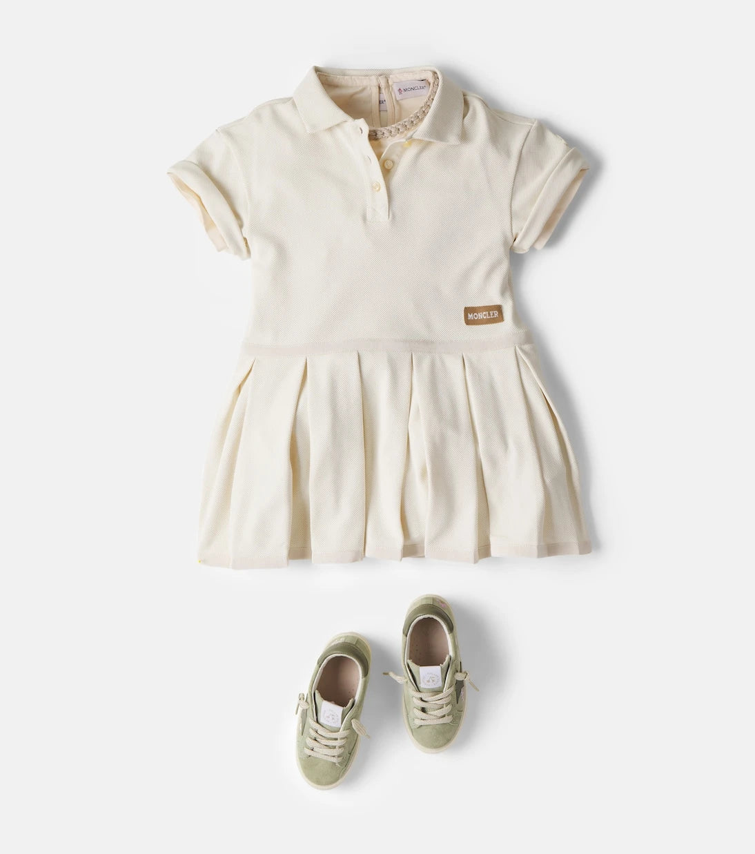 Moncler Enfant - Pleated polo dress