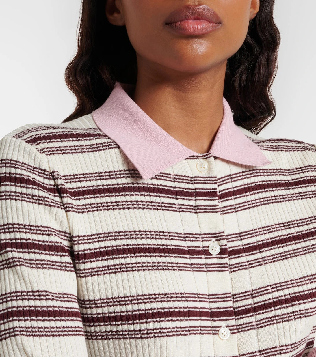 Moncler - Striped cotton polo shirt