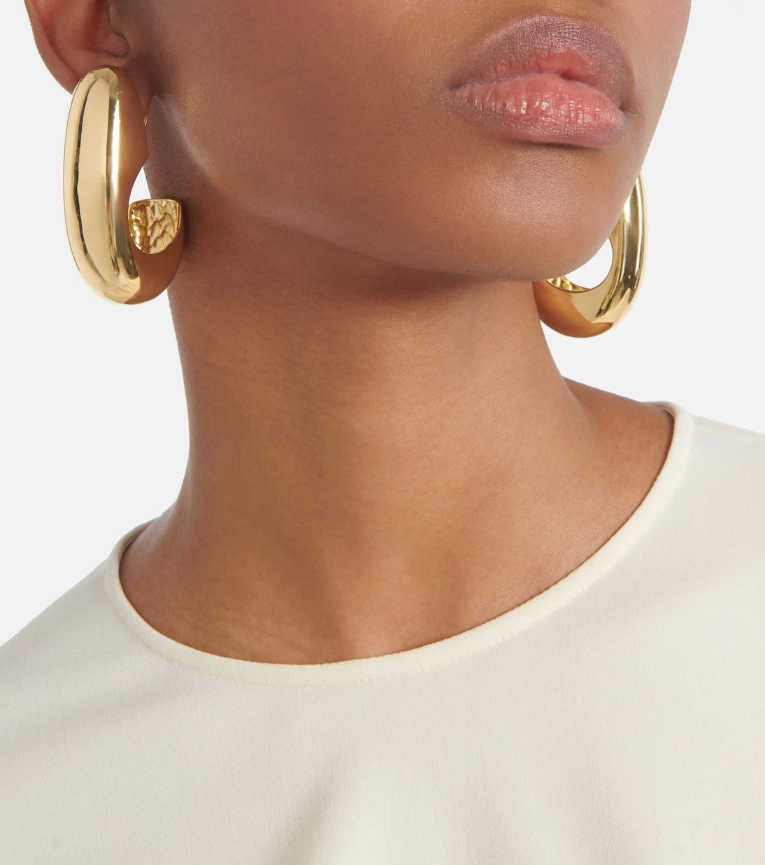 Jennifer Behr - Nimah gold-plated hoop earrings
