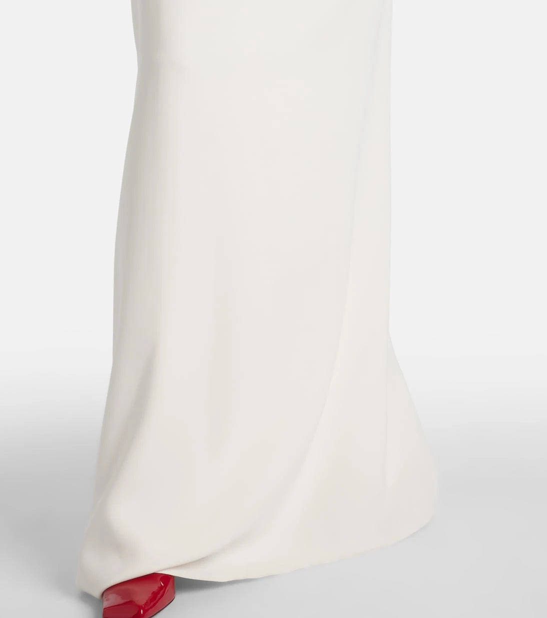 Oscar de la Renta - Lace-trimmed silk-blend georgette kaftan
