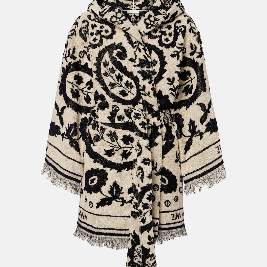 Zimmermann - Wanderlust cotton terry wrap robe