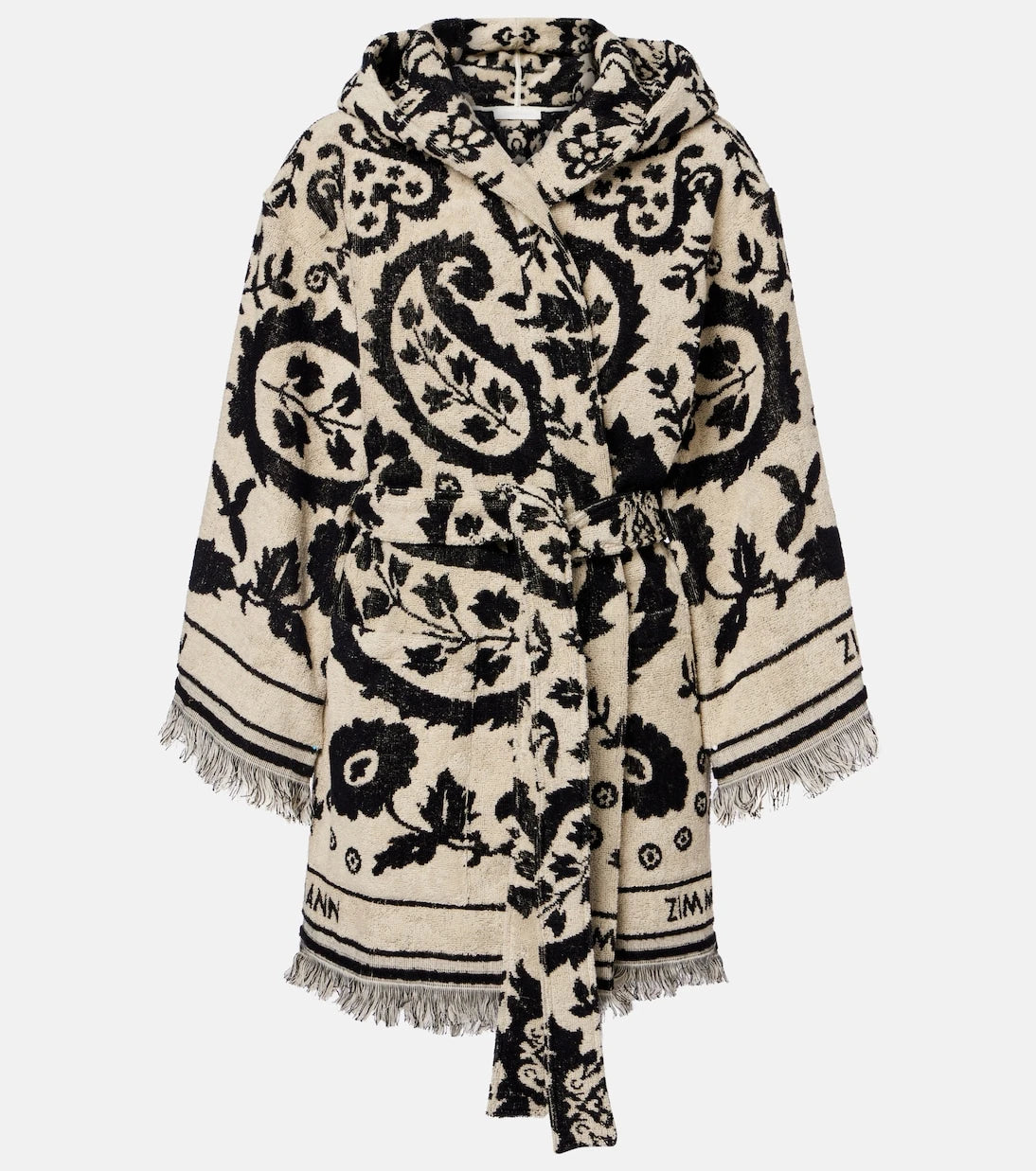 Zimmermann - Wanderlust cotton terry wrap robe