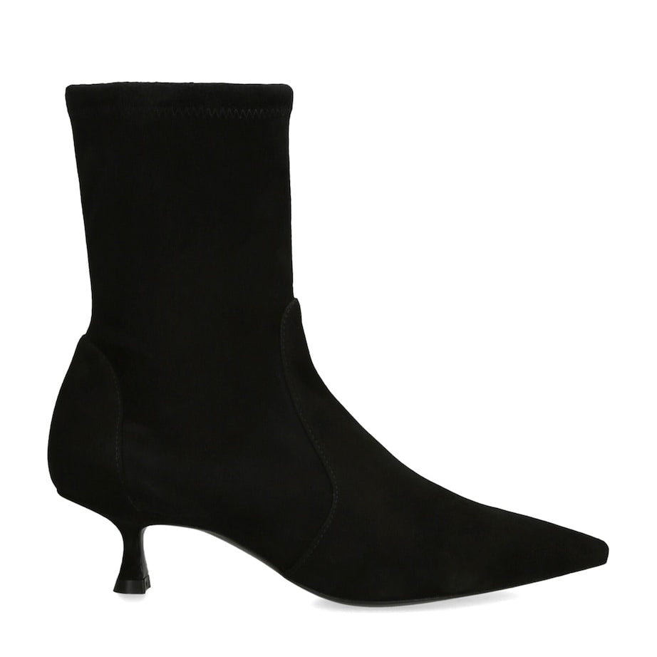 Stuart Weitzman Black Suede Naomi Ankle Boots 50