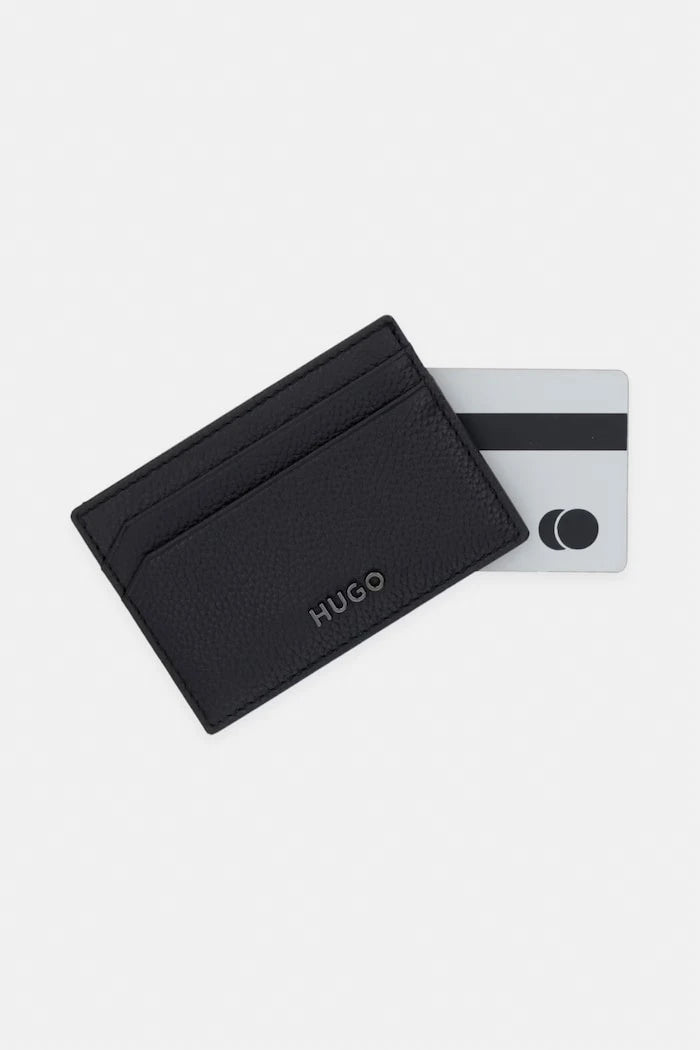 HUGO калъф за карти мъжки от кожа HUKE_Cardcase