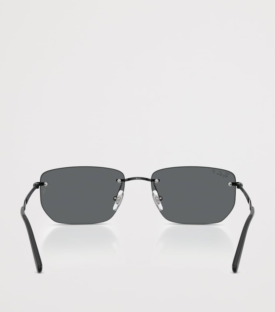 Ray-Ban Black RB3768 Metal Irregular Sunglasses