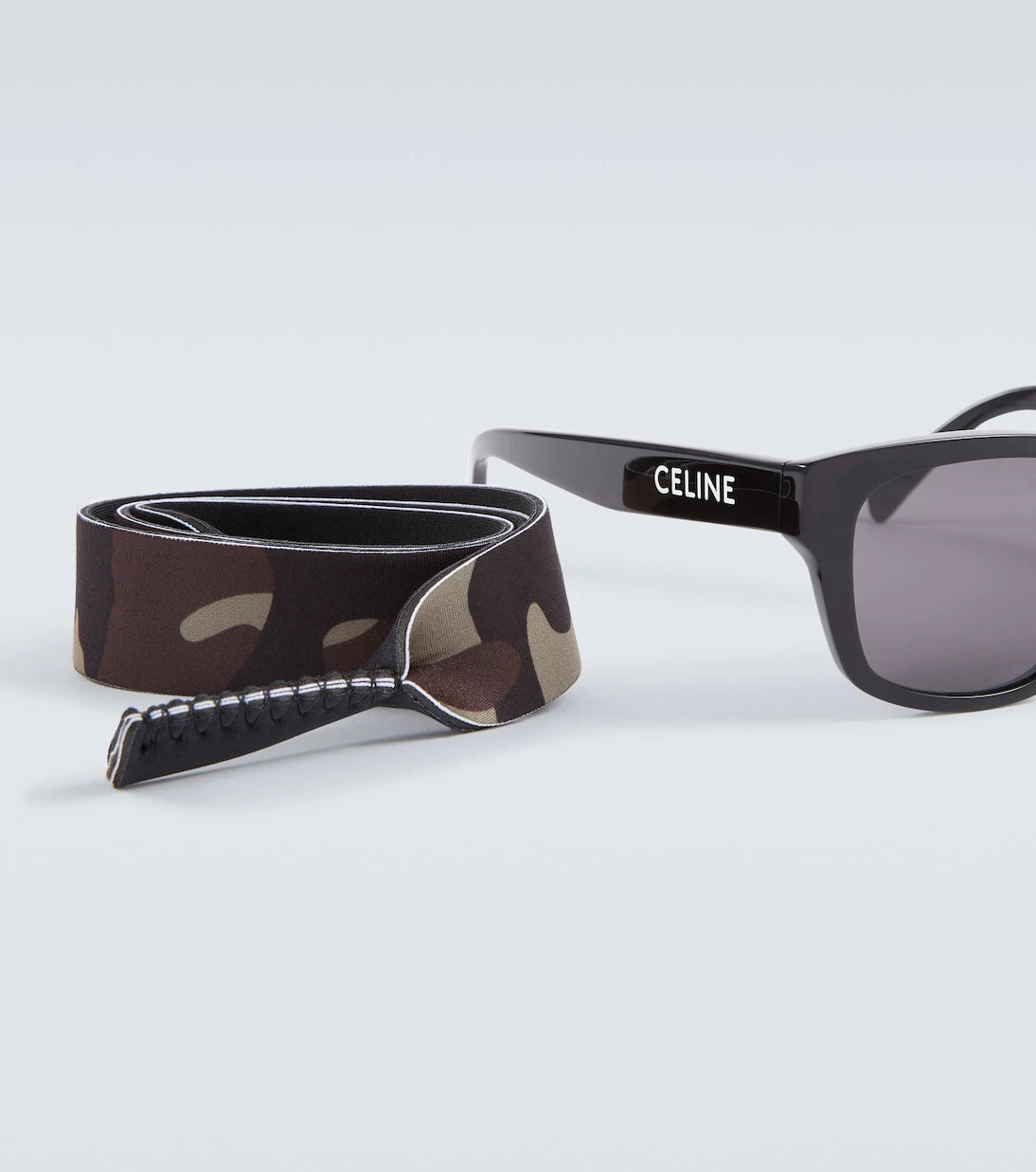 Celine Eyewear - Monochroms 05 square sunglasses with strap