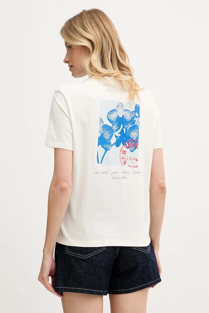 Calvin Klein Jeans Kadın Pamuklu Tişört