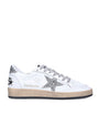 White Leather Ball Star Sneakers