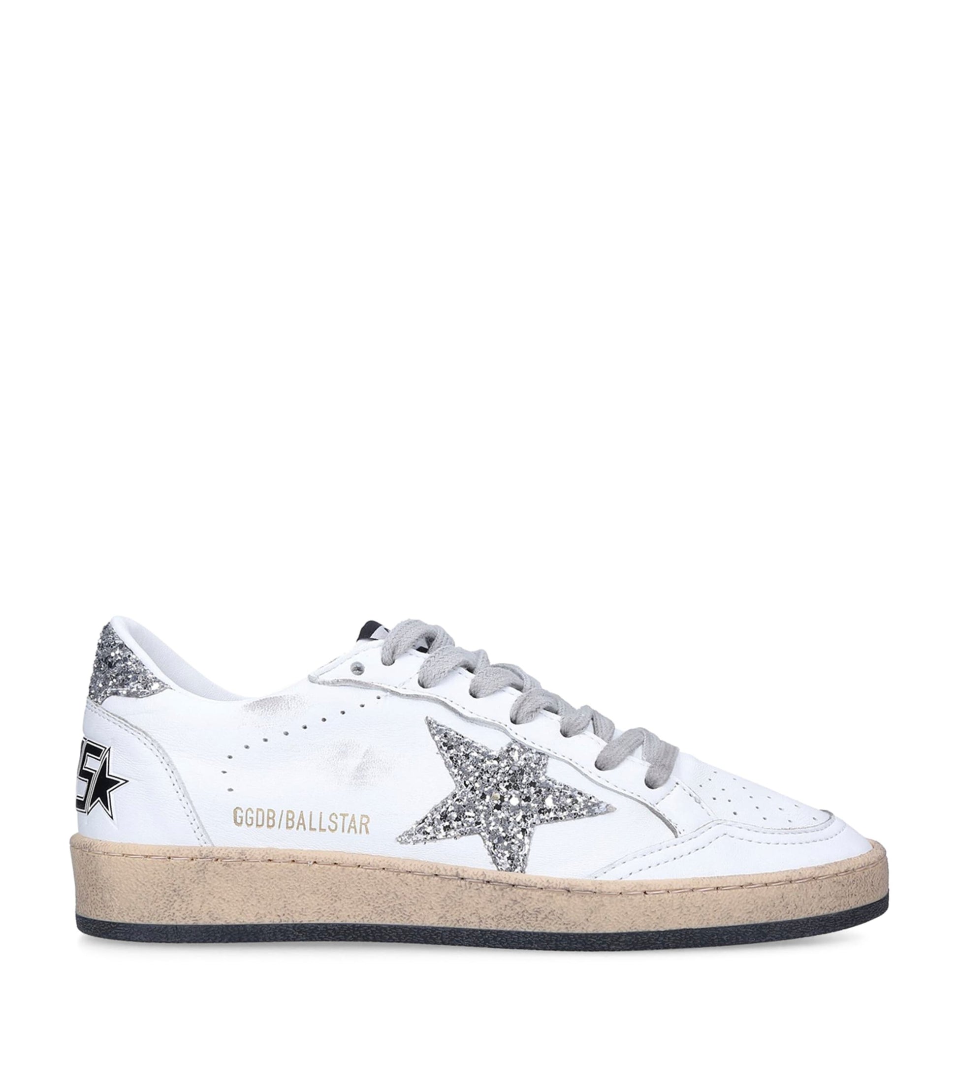 White Leather Ball Star Sneakers