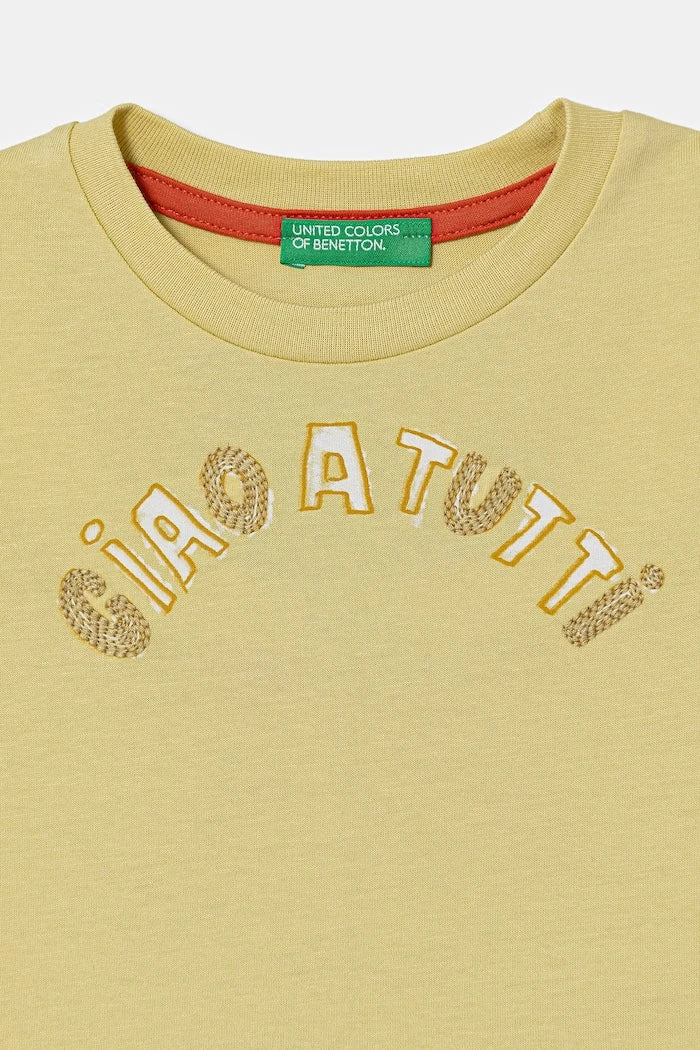 United Colors of Benetton тениска за деца от памук