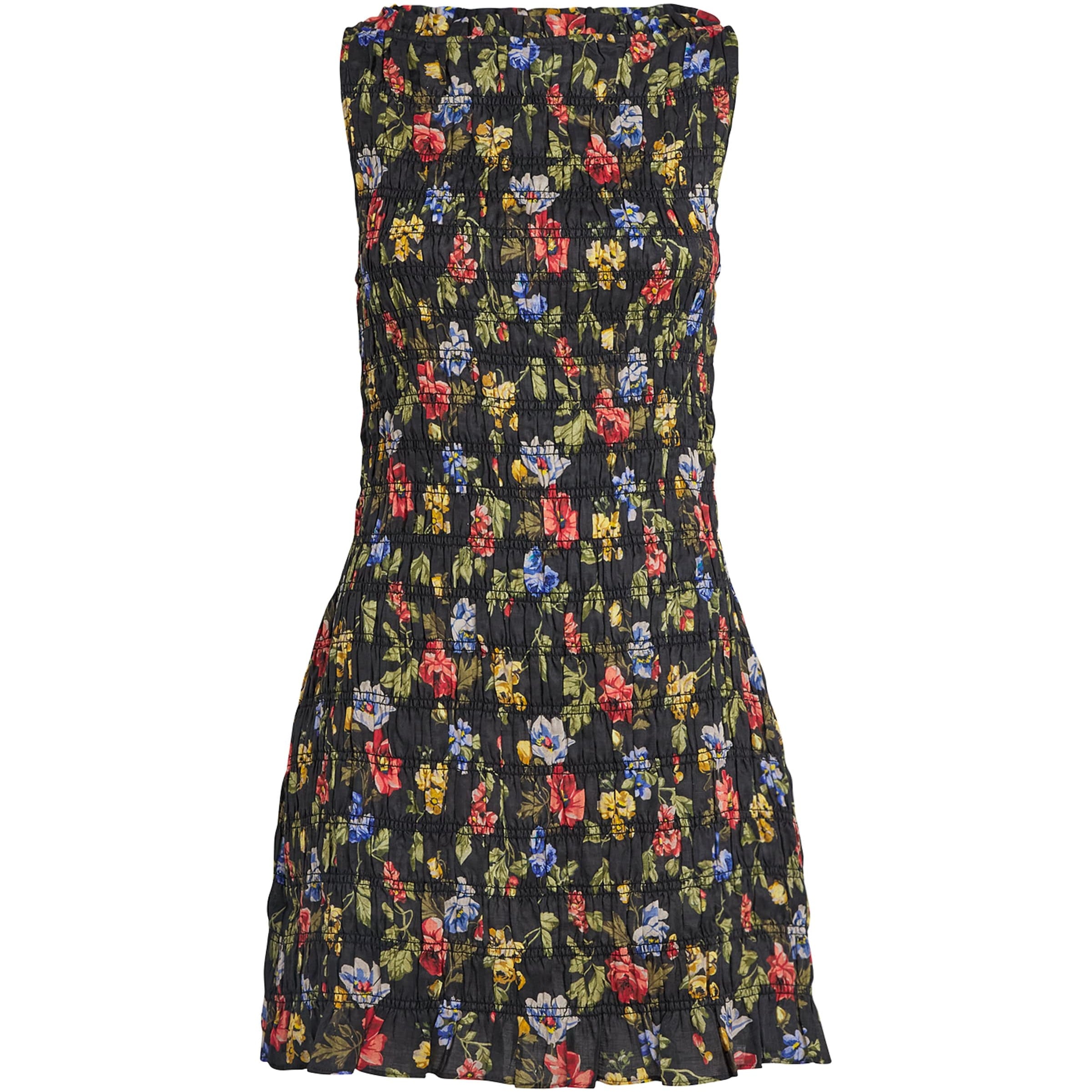 DÔEN Pink Ramie Floral Gianna Mini Dress