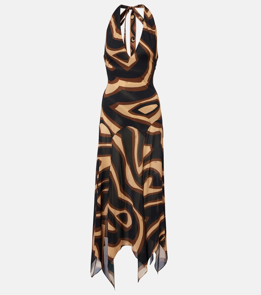 Pucci - Labirinto muslin jersey midi dress