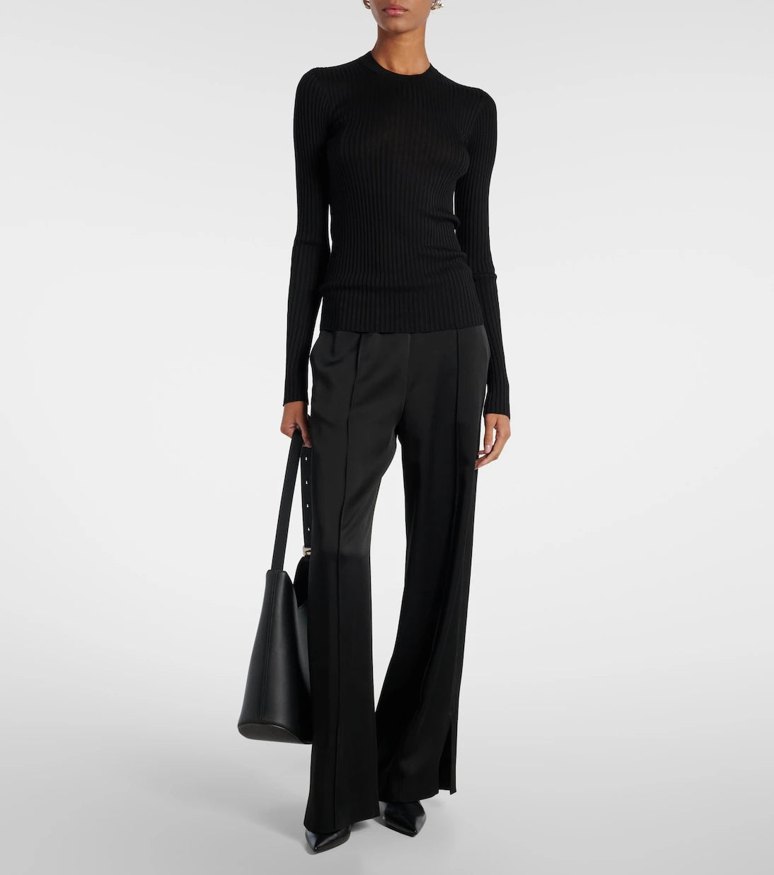 Jil Sander - Ribbed-knit silk sweater