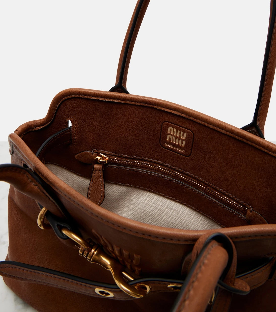 Miu Miu - Aventure Small leather shoulder bag