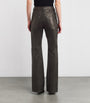 Paco Rabanne Black Leather Trousers