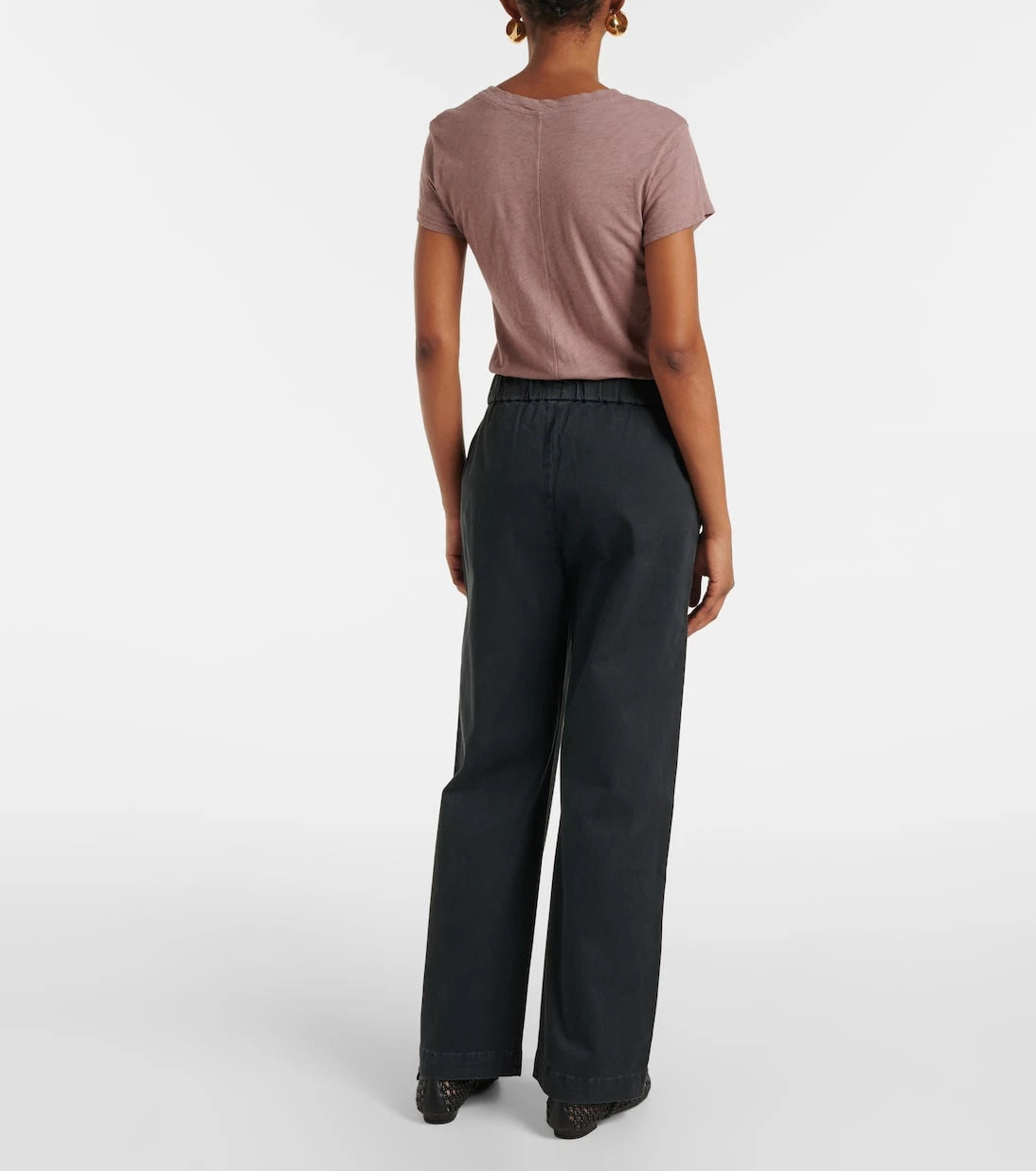 Velvet - Naya cotton-blend twill straight pants