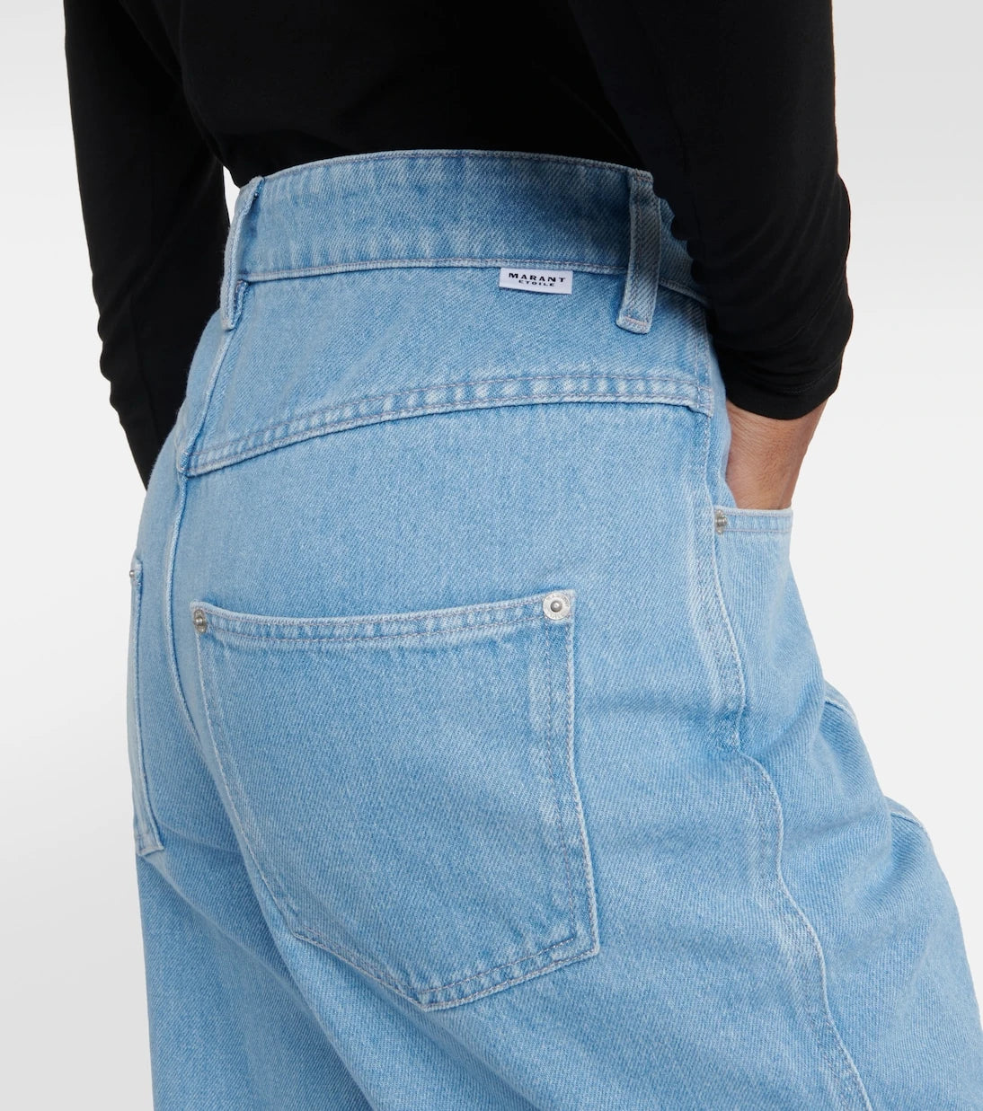 Marant Etoile - Valeria mid-rise straight jeans