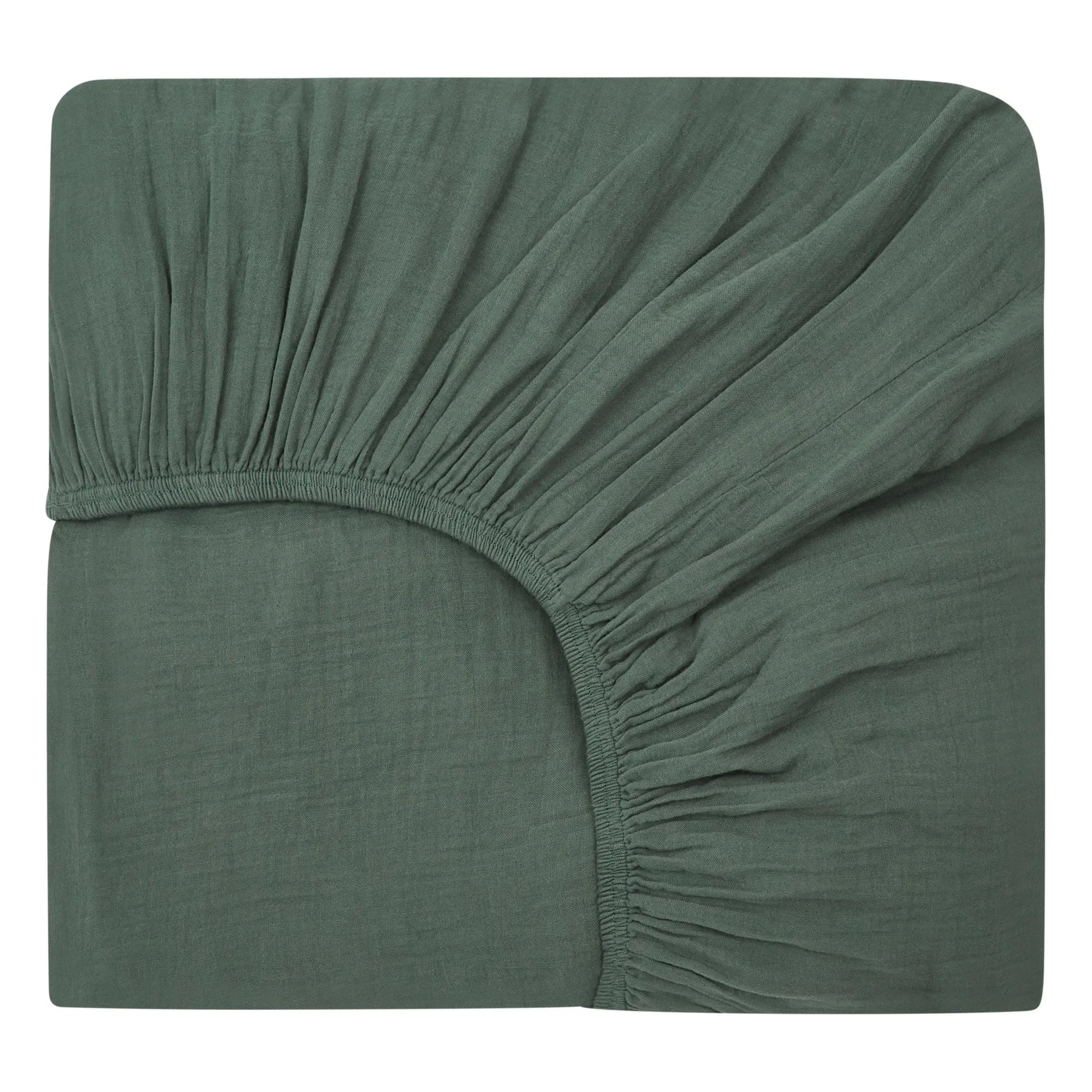 Haomy - Fitted sheet Dili in cotton voile | Bluish grey