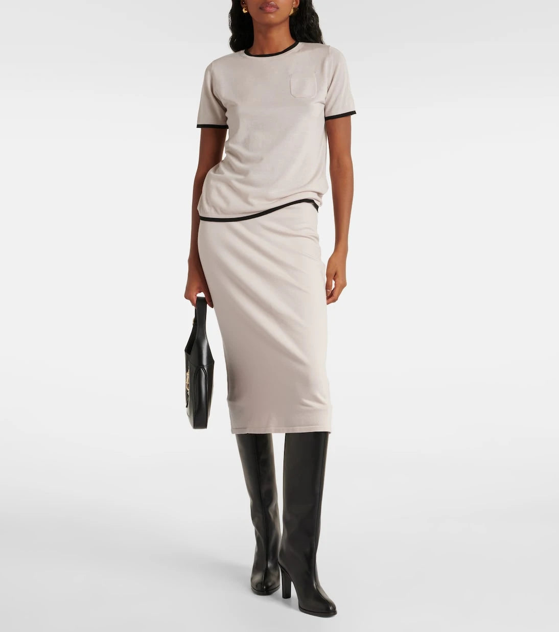 'S Max Mara - Alice wool-blend midi skirt
