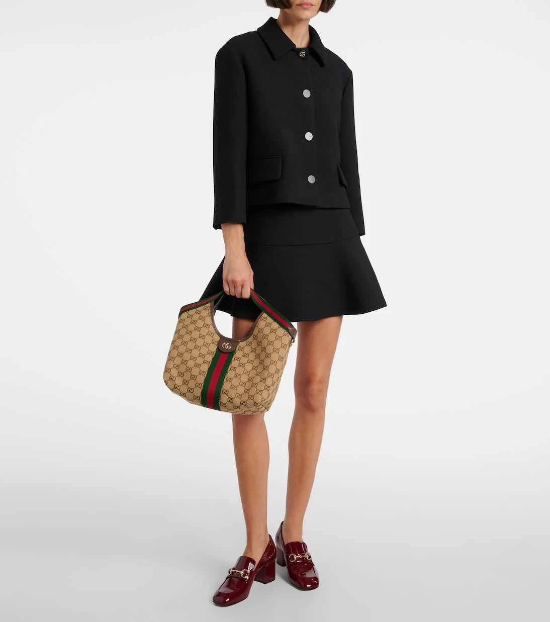 Gucci - حقيبة توت صغيرة غوتشي جيليو GG قماشية