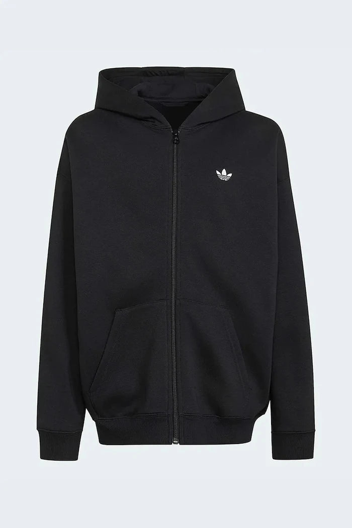 adidas Originals çocuklar için pamuklu fermuarlı kapüşonlu sweatshirt