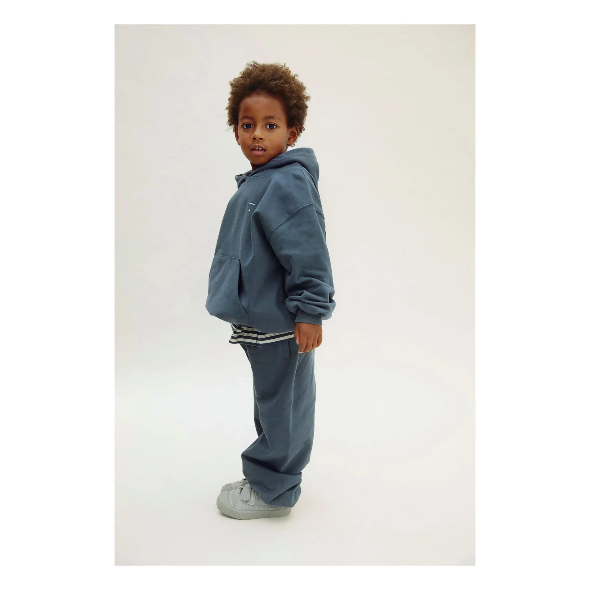 Gray Label - Organic cotton sweatshirt | Grey blue