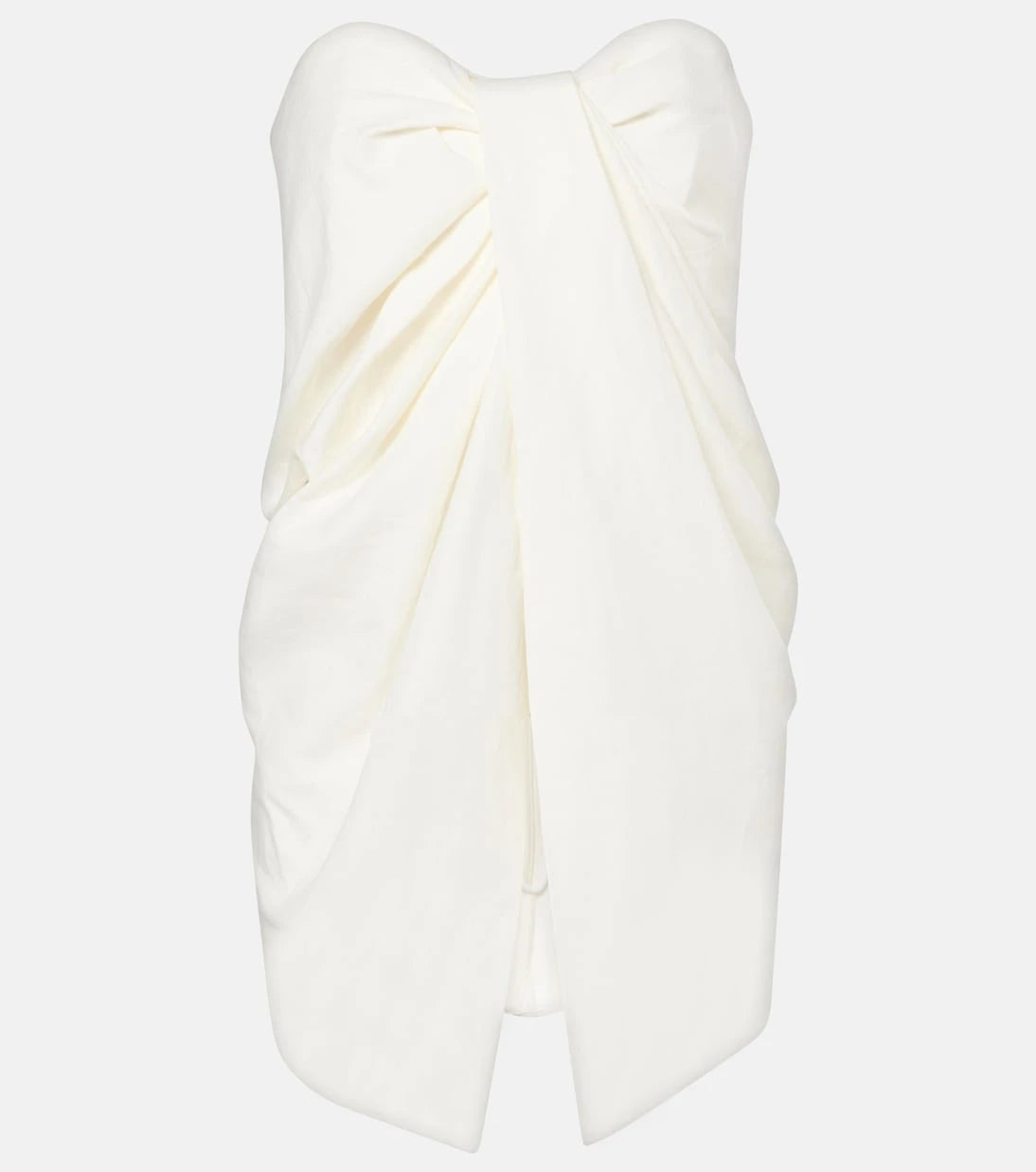 Tove - Tuiren draped linen and cotton-blend top