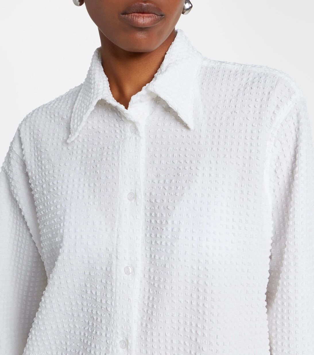 Hunza G - Resort oversized seersucker shirt