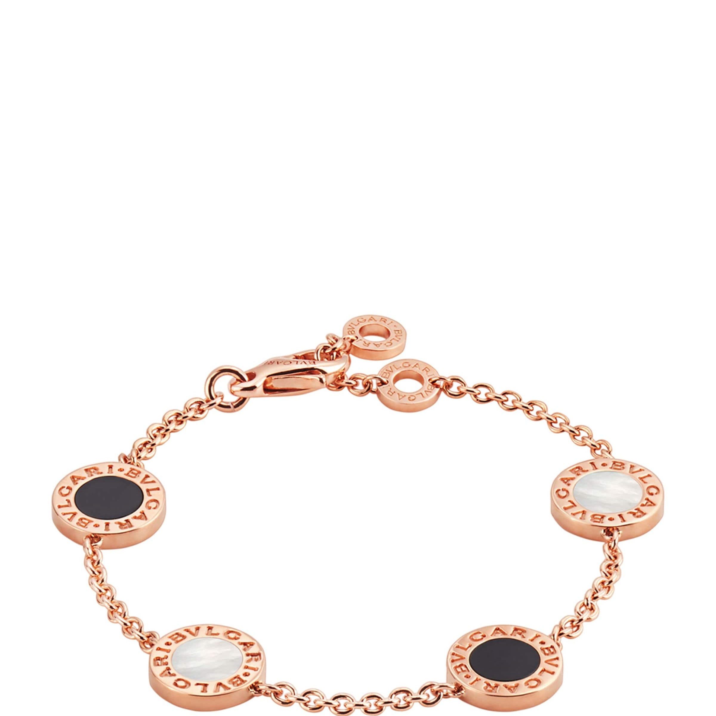 Rose Gold, Mother-of-Pearl and Onyx BVLGARI BVLGARI Bracelet