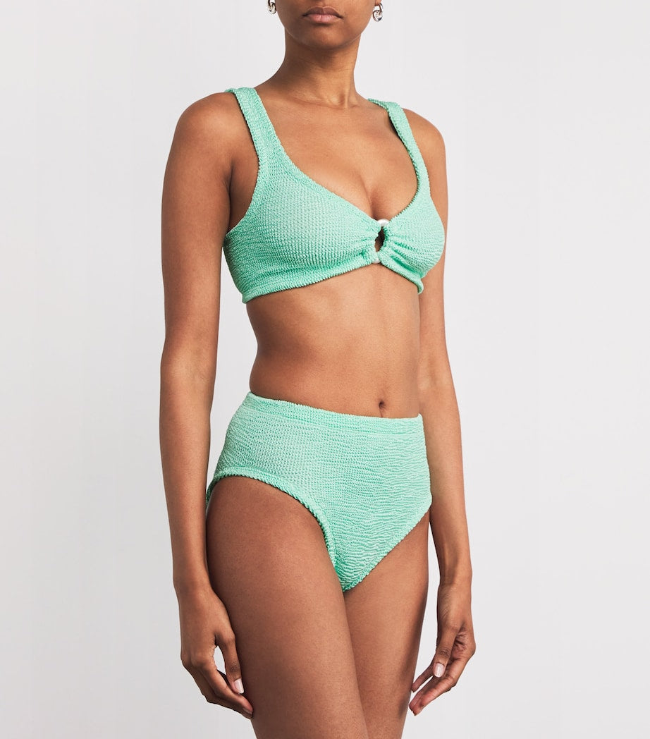 Hunza G Blue Nadine Pearl Hoop Bikini