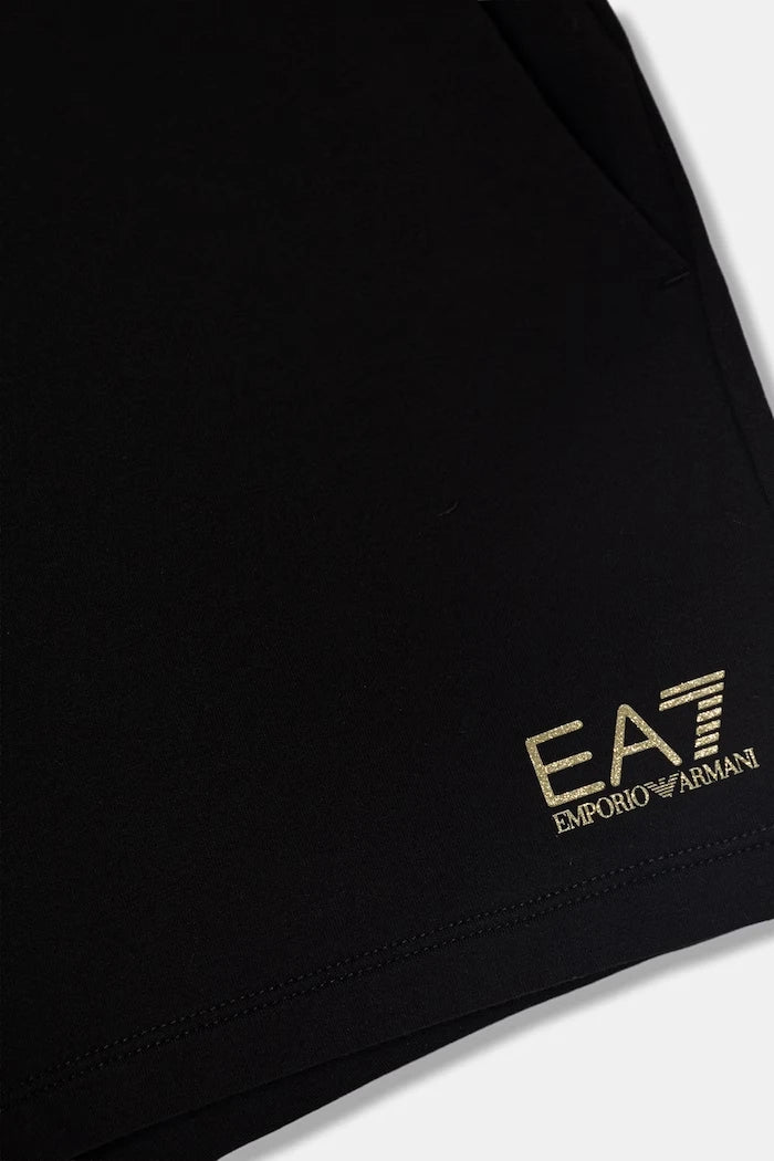 EA7 Emporio Armani çocuklar için pamuklu eşofman şort
