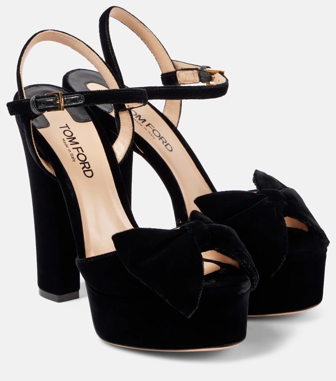 Tom Ford - Brigitte 130 velvet platform sandals